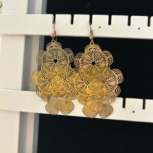 Beautiful Gold Filigree Earrings